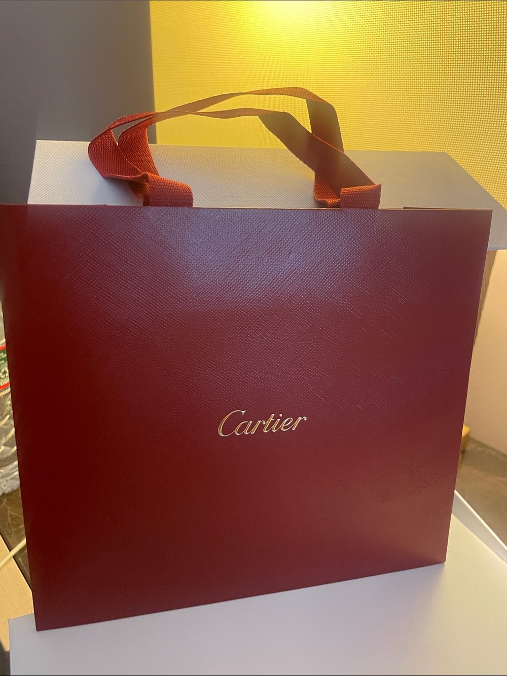 Cartier Red New Shopping Store Bag